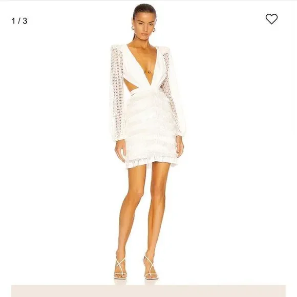 no strings attached sequin mini dress LINDA SEQUIN MINI PLATINUM / XS
